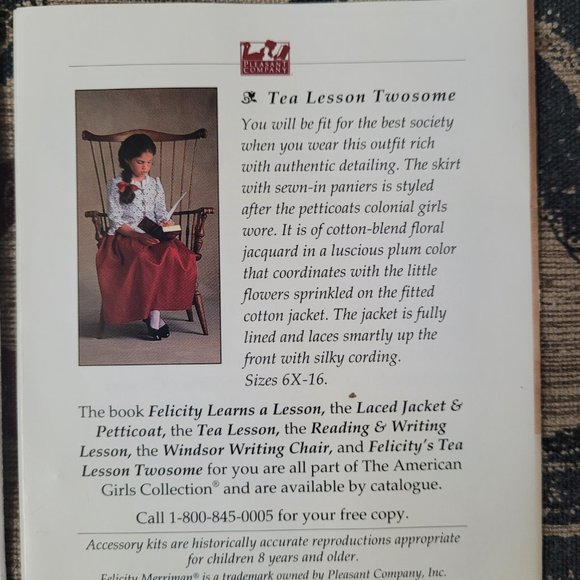 American Girl KIRSTEN, SAMANTHA, FELICITY PAMPHLET Pleasant Comp 1991 Borderless - Picture 7 of 8